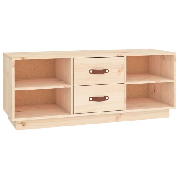 vidaXL Meuble TV 100x34x40 cm Bois de pin massif