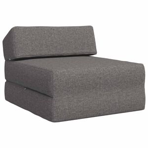 vidaXL Canap&eacute;-lit pliable Gris clair 60 x 70 x 41 cm Tissu