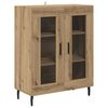 vidaXL Haut Armoire 2 pcs Ch&ecirc;ne artisanal Bois d'ing&eacute;nierie