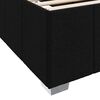 vidaXL Cadre de lit avec matelas Noir 120 x 200 cm tissu