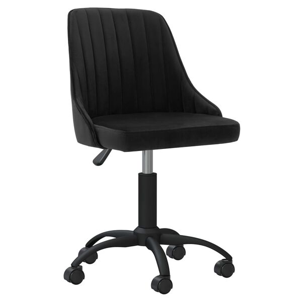 vidaXL Chaises pivotantes &agrave; manger lot de 6 noir velours