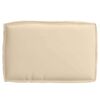 vidaXL Coussin Beige 60 x 40 x 8 cm Tissu Oxford
