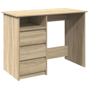 vidaXL Bureau ch&ecirc;ne sonoma 102x50x75 cm bois d'ing&eacute;nierie