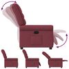 vidaXL Fauteuil inclinable Rouge bordeaux Tissu