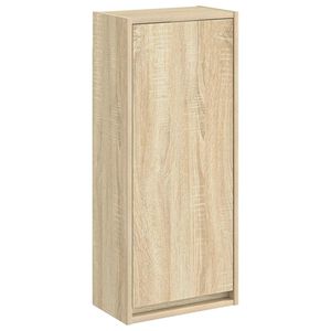 vidaXL Meuble de lavabo mural Ch&ecirc;ne Sonoma 35 x 20 x 81 cm
