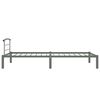 vidaXL Cadre de lit sans matelas gris m&eacute;tal 90x200 cm