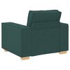 vidaXL Canap&eacute; Fauteuil Vert Fonc&eacute; 100x78x84 cm Tissu