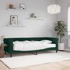 vidaXL Lit de jour avec matelas vert foncé 80x200 cm velours