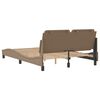 vidaXL Cadre de lit sans matelas Zadar cappuccino 140x190 cm similicuir