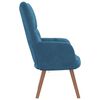 vidaXL Chaise de relaxation Bleu Velours