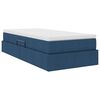vidaXL Lit avec rangement et matelas Bleu 100 x 200 cm Polyester