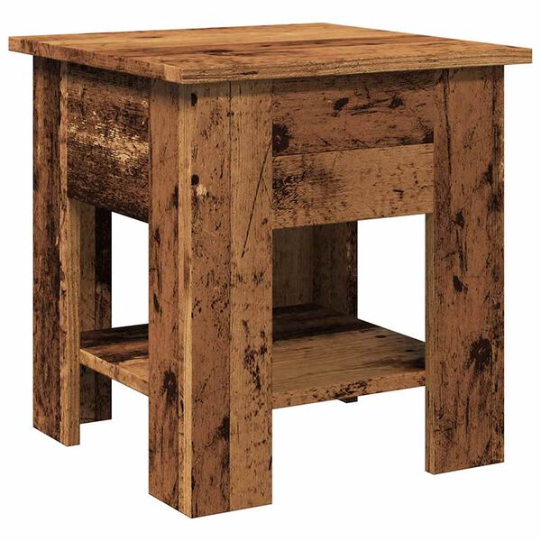 vidaXL Table basse vieux bois 40x40x42 cm bois d'ing&eacute;nierie