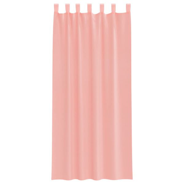 vidaXL Rideaux en voile avec boucles 2 pcs rose 140x245 cm