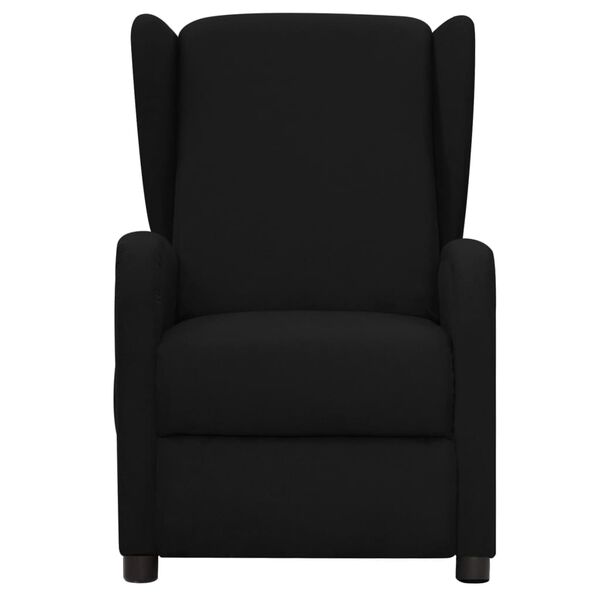 vidaXL Fauteuil de massage Noir Tissu