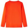 T-shirt enfants manches longues orange vif 128