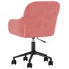 vidaXL Chaises pivotantes &agrave; manger lot de 2 Rose Velours
