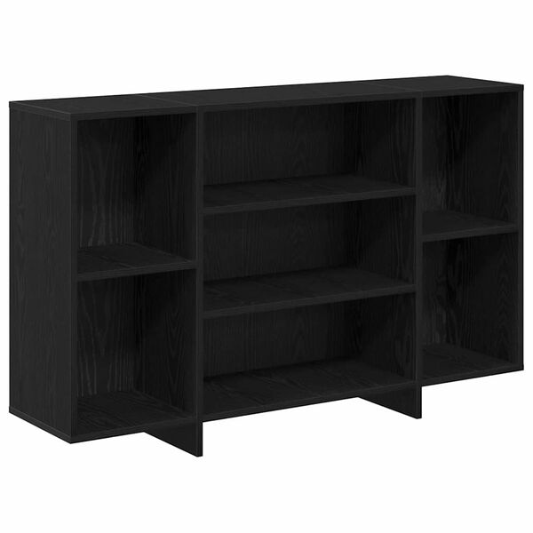 vidaXL Buffet Ch&ecirc;ne noir 120 x 30 x 75 cm Bois d'ing&eacute;nierie