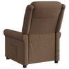 vidaXL Fauteuil de massage inclinable Marron Tissu