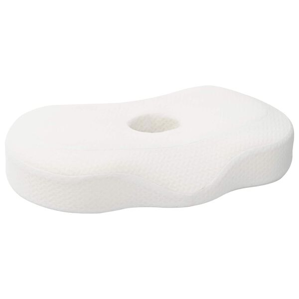 vidaXL Coussin pour le cou Couleur unie Blanc 53 x 35 x 11 cm