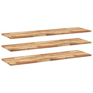 vidaXL &Eacute;tag&egrave;res flottantes 3 pcs 140x40x2 cm acacia massif &agrave; l'huile