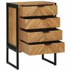 vidaXL Buffet 70 x 35 x 75 cm Bois d'acacia massif