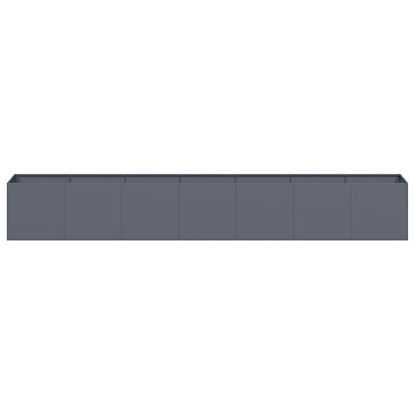 vidaXL Jardini&egrave;re anthracite 280x40x40 cm acier lamin&eacute; &agrave; froid
