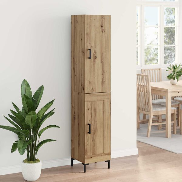 vidaXL Haut Armoire Ch&ecirc;ne artisanal 69,5 x 34 x 180 cm