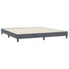 vidaXL Cadre de lit sans matelas gris fonc&eacute; 180x210 cm velours
