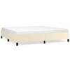 vidaXL Cadre de lit sans matelas cr&egrave;me 200x200 cm similicuir