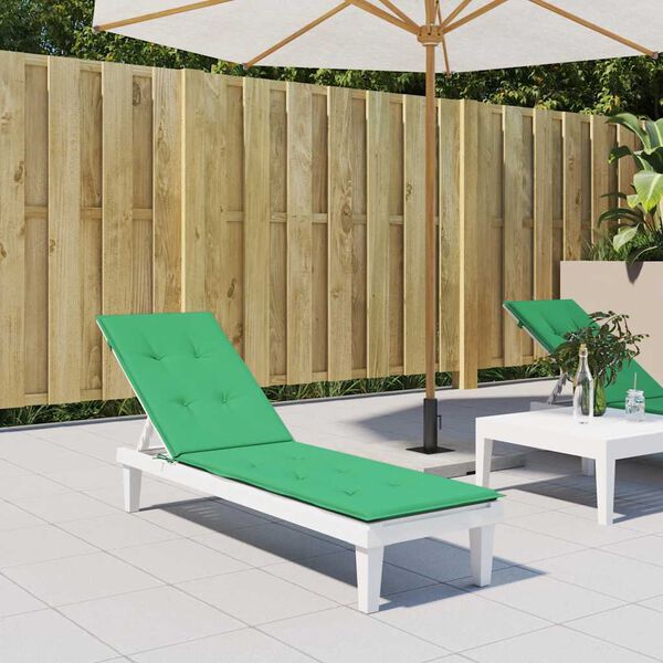 vidaXL Coussin de chaise de terrasse vert (75+105)x50x4 cm