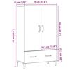 vidaXL Buffet haut vieux bois 70x31x115 cm bois d'ing&eacute;nierie