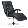 vidaXL Fauteuil TV noir similicuir