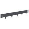 vidaXL Bordure de Pelouse 30 pc 100 x 15 cm Acier Anthracite