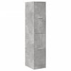 vidaXL Armoire d'apothicaire gris béton 30x41x144,5 cm bois ingénierie