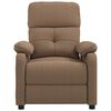 vidaXL Fauteuil inclinable Marron Tissu