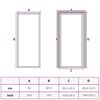 vidaXL Porte int&eacute;rieure 83x201,5 cm Blanc Verre mat et aluminium