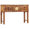 vidaXL Table console 120x30x80 cm Bois d'acacia massif