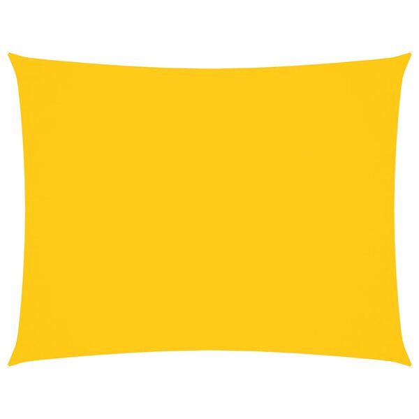 vidaXL Voile de parasol tissu oxford rectangulaire 5x7 m jaune