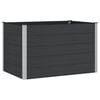 vidaXL Jardini&egrave;re sur&eacute;lev&eacute;e Noir 150 x 100 x 91 cm alu.