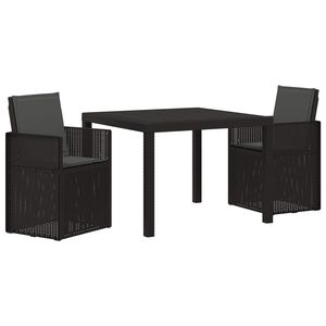 vidaXL Ensemble de salle &agrave; manger pour jardin 3 pc Anthracite PP