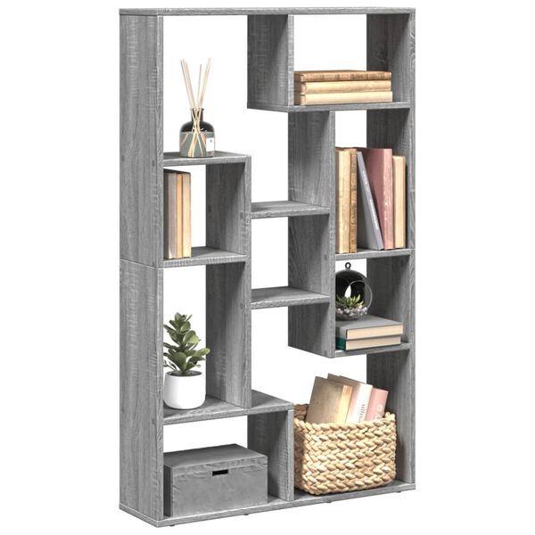 vidaXL Biblioth&egrave;que sonoma gris 72x20x120,5 cm bois d'ing&eacute;nierie