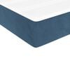 vidaXL Sommier &agrave; lattes de lit avec matelas Bleu fonc&eacute; 90x190 cm