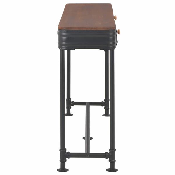 vidaXL Table console avec 2 tiroirs 120x30x75 cm Bois de sapin massif