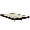 vidaXL Cadre de lit sans matelas noir 120x190 cm bois d'ing&eacute;nierie