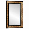vidaXL Miroir mural Noir et Marron 70 x 2 x 70 cm Bois d'Acacia Massif