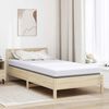 vidaXL Surmatelas Blanc 90 x 200 cm Tissu Jacquard