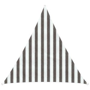 vidaXL Voile d'ombre 2 x 2 x 2 m HDPE Triangulaire Gris clair et blanc