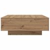 vidaXL Table basse Ch&ecirc;ne artisanal 80 x 80 x 31 cm Bois d'ing&eacute;nierie