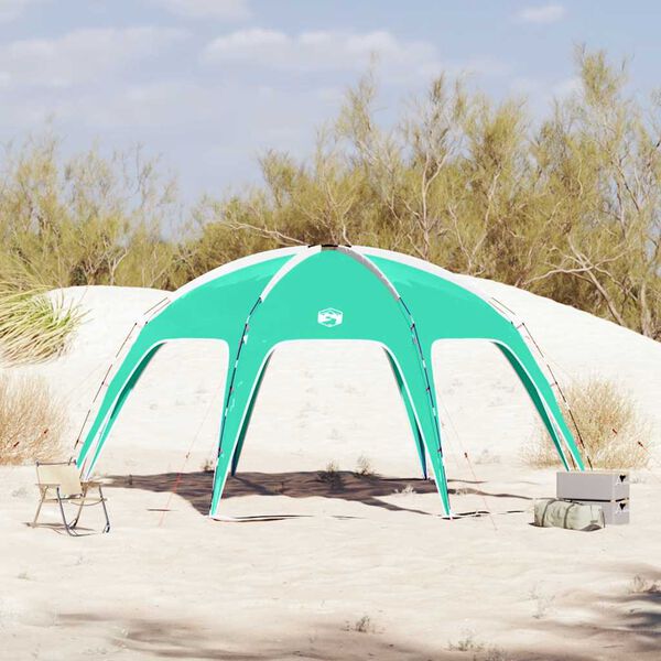 vidaXL Tente de f&ecirc;te vert de mer imperm&eacute;able