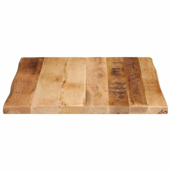 vidaXL Dessus de table bord vivant 40x40x3,8 cm bois de manguier brut